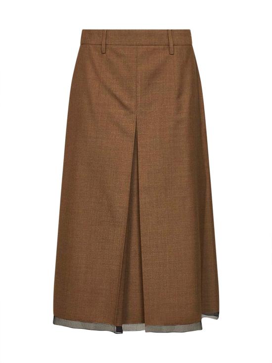 26FW 프라다 스커트 P10A9OOO1PSWF0005 CAMEL