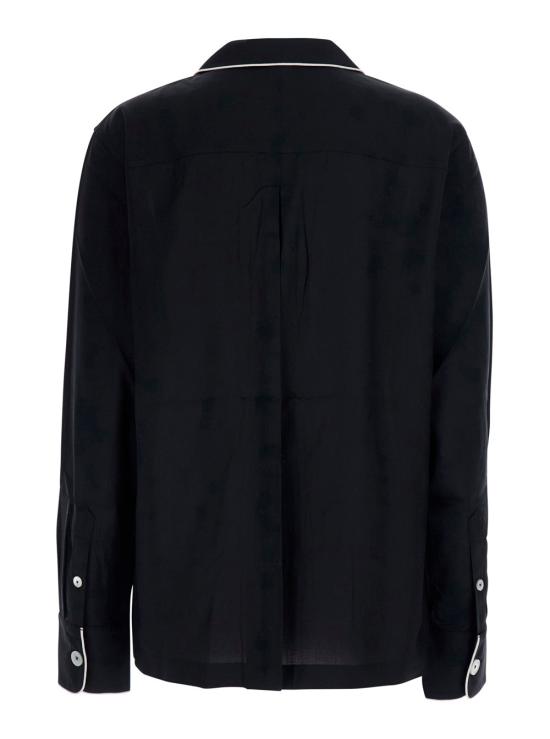 26FW 토템 싱글 브레스트 파자마 셔츠 263WRT0793FB0693 BLACK - TOTEME