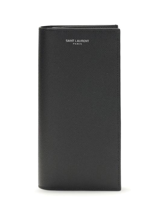 26SS 생로랑 그랑 드 뿌드르 엠보스드 레더 장지갑 396308BTY0N BLACK - SAINT LAURENT