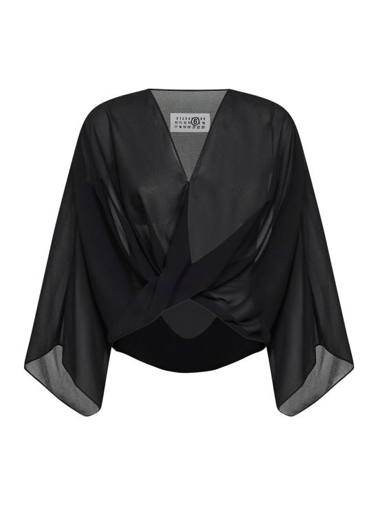 26SS MM6 메종마르지엘라 블라우스 S52NH0039M35468900 BLACK