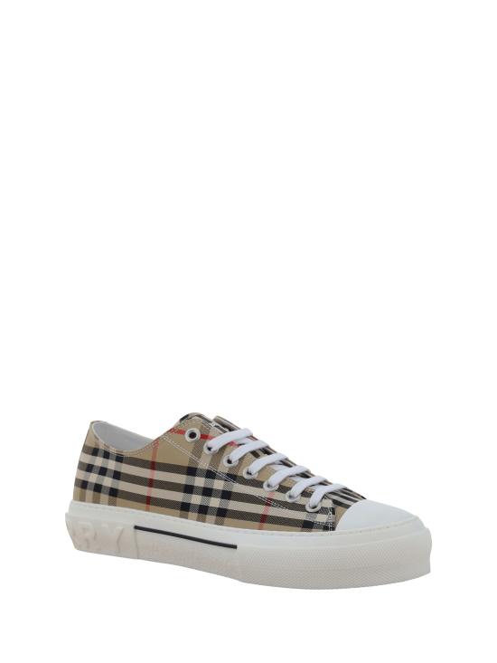26SS 버버리 빈티지 체크 코튼 스니커즈 8049745 BEIGE - BURBERRY