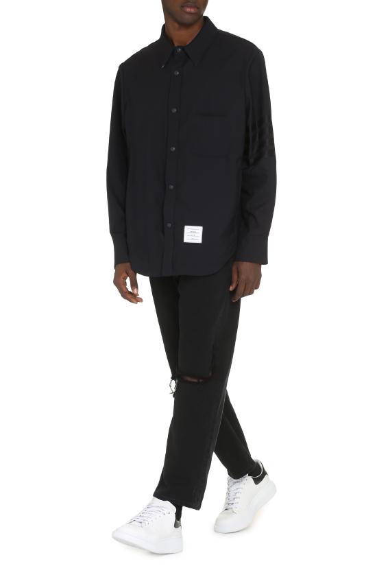  톰브라운 셔츠 MJO055A BLACK - THOM BROWNE