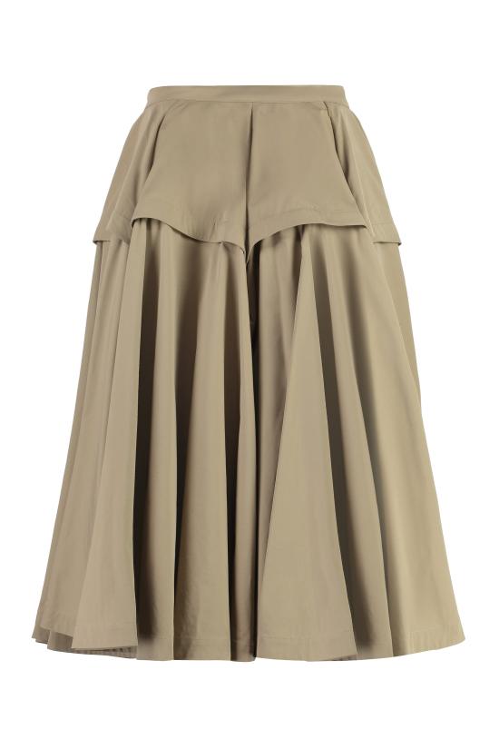  보테가베네타 코튼 미디 스커트 771700 BEIGE - BOTTEGA VENETA