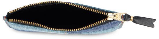 26SS 꼼데가르송 클래식 레더 라인 파우치 SA8100DP BLUE - COMME DES GARCONS