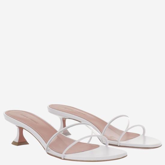 26SS 아미나 무아디 샌들 ANDREEAGLASSSLIPPER WHITE - AMINA MUADDI