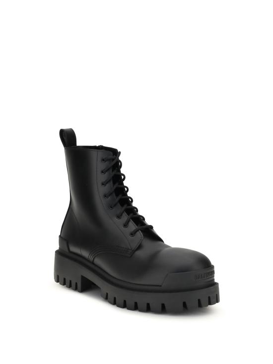 26FW 발렌시아가 스트라이크 집 레더 부츠 844967WA960 BLACK - BALENCIAGA