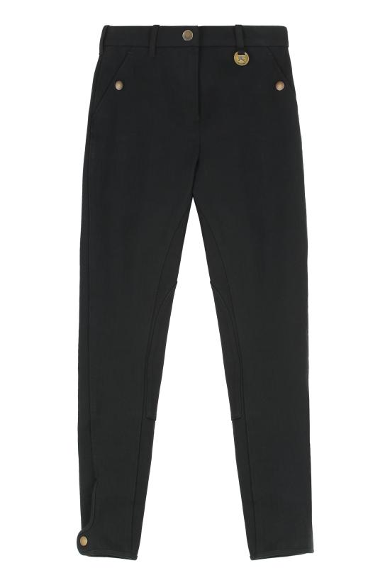 25FW 버버리 헤링본 스트레치 코튼 조드퍼 팬츠 8114845 BLACK