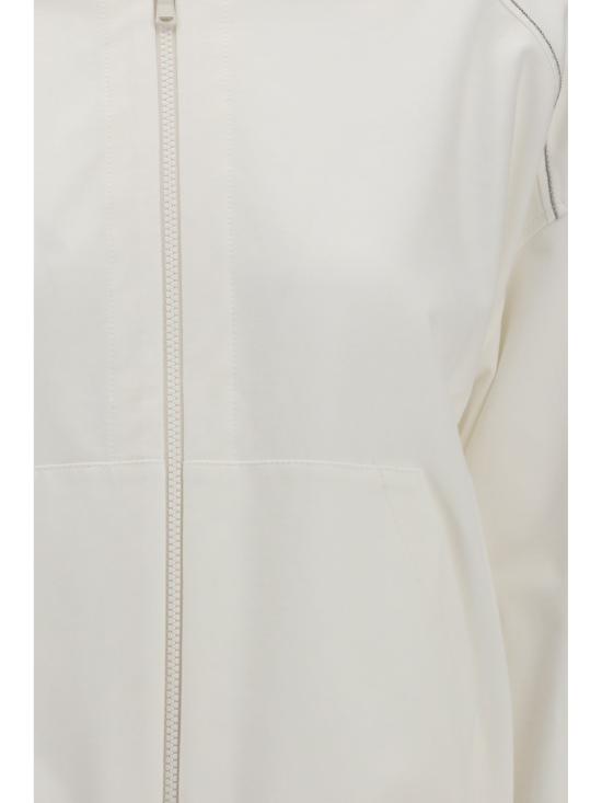 26SS 브루넬로 쿠치넬리 집업 스웨트셔츠 MH827FB706 WHITE - BRUNELLO CUCINELLI