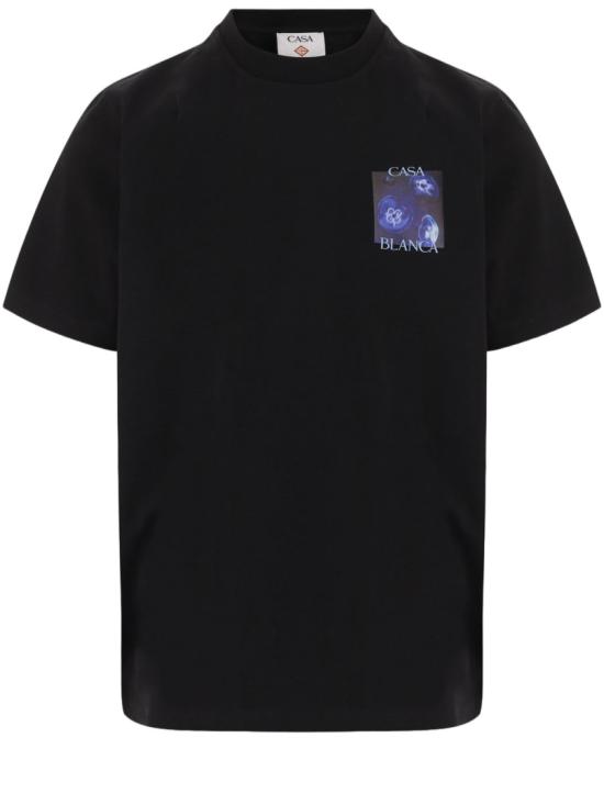 26FW 카사블랑카 반팔 티셔츠 MAW26JTS00111 Black