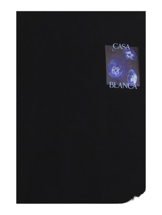 26FW 카사블랑카 반팔 티셔츠 MAW26JTS00111 Black - CASABLANCA