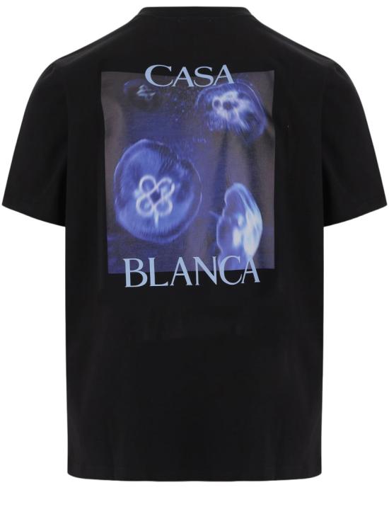 26FW 카사블랑카 반팔 티셔츠 MAW26JTS00111 Black - CASABLANCA