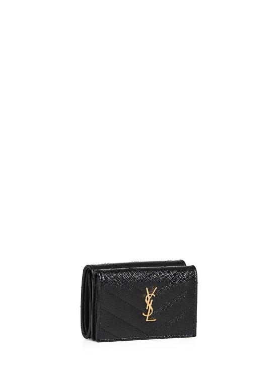26FW 생로랑 그랑 드 뿌드르 카산드라 마틀라세 오리가미 타이니 지갑 668274BOWA11000 BLACK - SAINT LAURENT