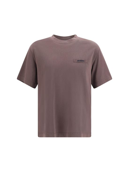 26FW 자크뮈스 그로그랭 로고 티셔츠 TSM00133AJ00226 BROWN - JACQUEMUS