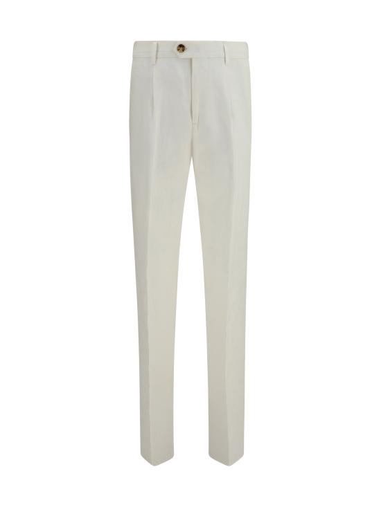 26SS 브루넬로 쿠치넬리 팬츠 MH249E1450 WHITE - BRUNELLO CUCINELLI