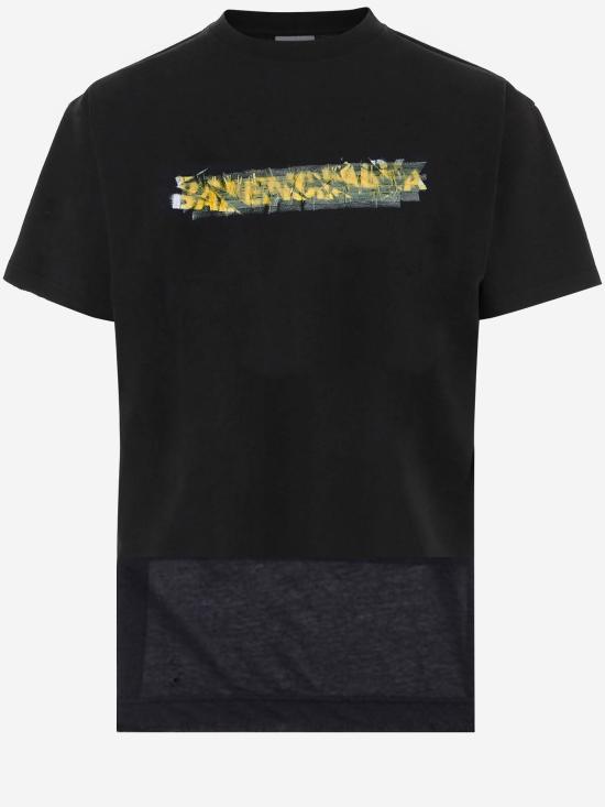 26SS 발렌시아가 폴로 티셔츠 871744 BLACK - BALENCIAGA