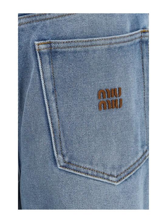 26FW 미우미우 파이브 포켓 워시드 데님 진 GWP598SOOO192W BLUE - MIU MIU
