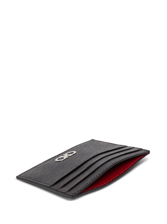 26SS 살바토레 페라가모 간치니 크레딧 카드 홀더 66A302 BLACK - SALVATORE FERRAGAMO