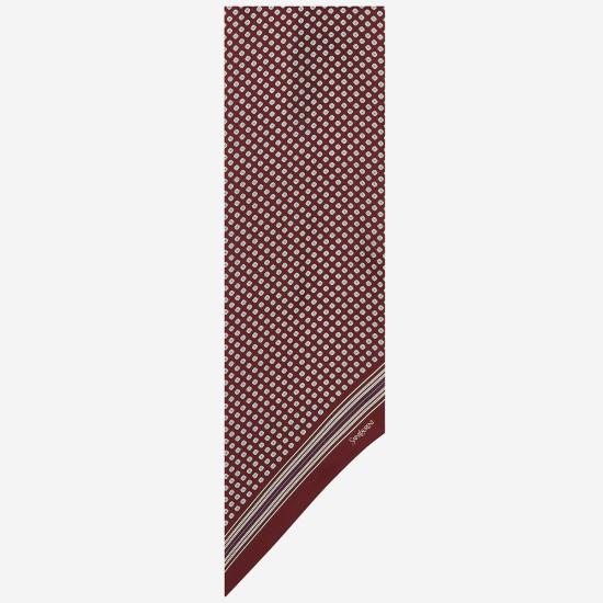 26FW 생로랑 머플러/스카프 868256 BURGUNDY - SAINT LAURENT