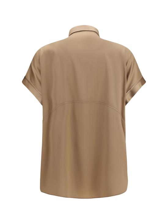 26SS 브루넬로 쿠치넬리 실크 블라우스 M0C59RA915 BEIGE - BRUNELLO CUCINELLI