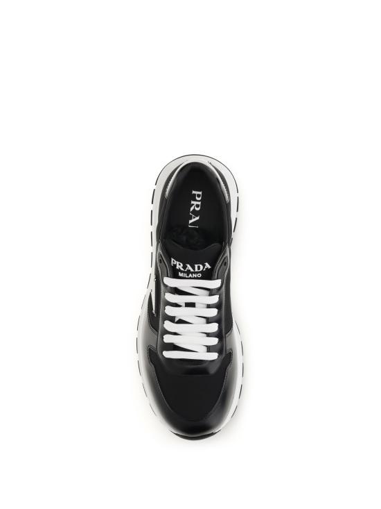 26SS 프라다 프랙스 2.0 스웨이드 시어링 로우탑 스니커즈 2EE443FG0003LF5 BLACK - PRADA