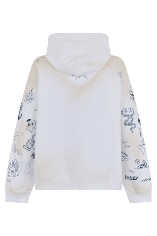 26FW 발렌시아가 후드 티셔츠 A0016V WHITE - BALENCIAGA