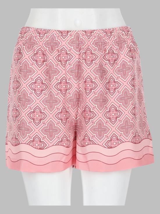 26FW 카사블랑카 숏팬츠 W AW26 TR 404 02RADIATINGMONOGRAMPINK MULTICOLOUR