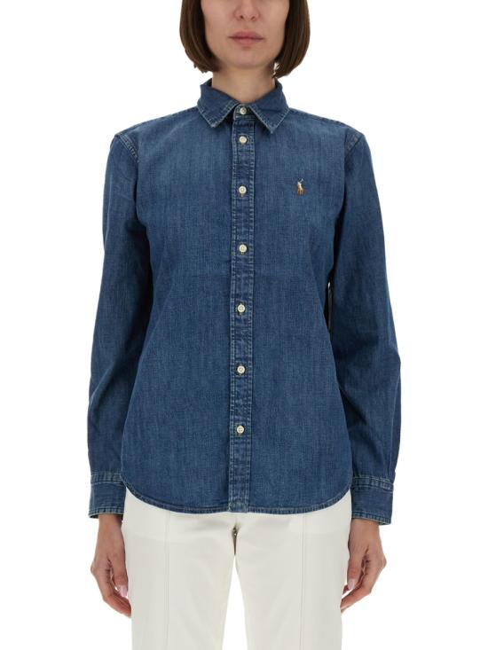 26FW 폴로 랄프로렌 블라우스/셔츠 211969458 001MERCEDWASH DENIM
