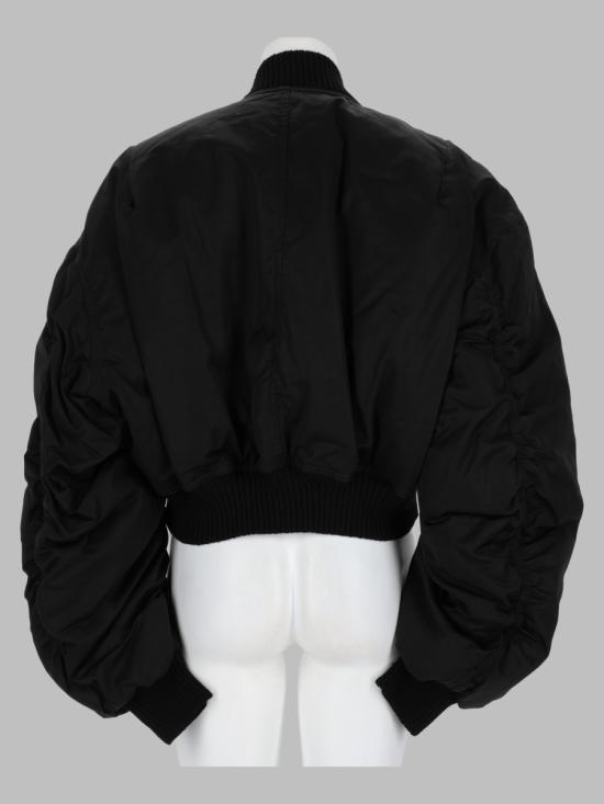 26FW 릭 오웬스 세키아 크롭드 플라이트 보머 자켓 세키아 크롭드 플라이트 보머 자켓 RP02F5702 MUD209 BLACK - RICK OWENS