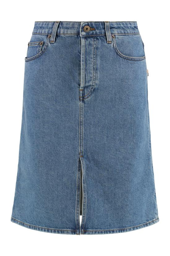 25FW 버버리 프론트 슬릿 데님 스커트 8110744 BLUE