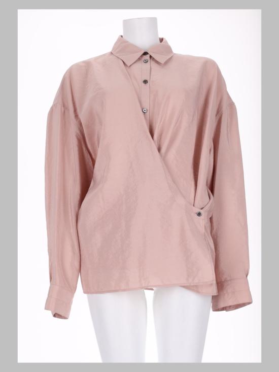 26FW 르메르 스트레이트 칼라 트위스트 셔츠 SH1141 LF1308PK003 PINK