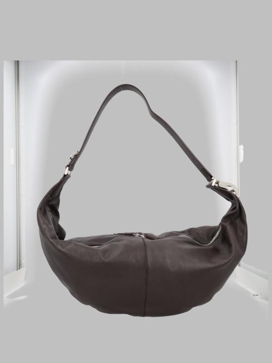 26FW 르메르 레더 라지 퀴버 클립 백 BG0197 LL0171BR490 BROWN - LEMAIRE