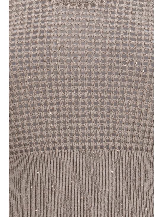 26SS 브루넬로 쿠치넬리 민소매 티셔츠 MDV762110 BEIGE - BRUNELLO CUCINELLI