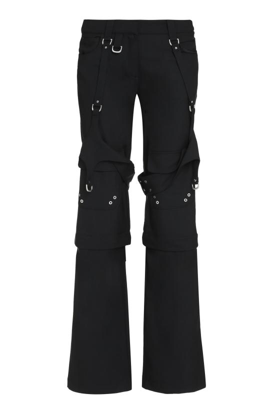  오프화이트 팬츠 OWCF020F23FAB001 BLACK