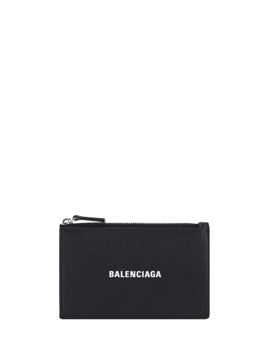 26SS 발렌시아가 롱 코인 앤 카드 홀더 6405351IZI3 BLACK - BALENCIAGA