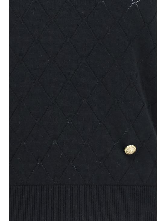 26FW 발망 민소매 티셔츠 HF1AE089KJ99 BLACK