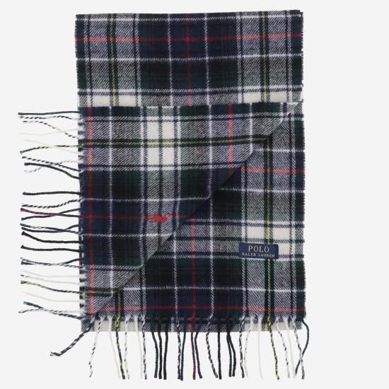 26FW 폴로 랄프로렌 클래식 플래드 스카프 449959354 BLACK - POLO RALPH LAUREN