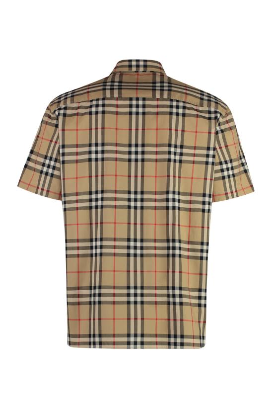  버버리 체크 코튼 셔츠 8079587 BEIGE - BURBERRY