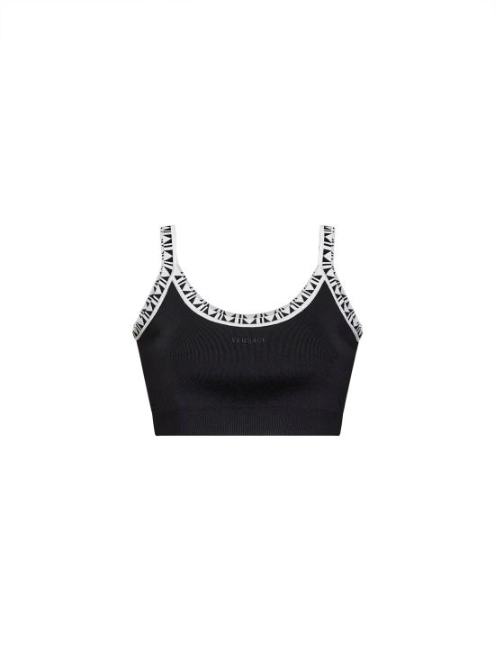 26FW 베르사체 민소매 티셔츠 10253561A183571B000 BLACK