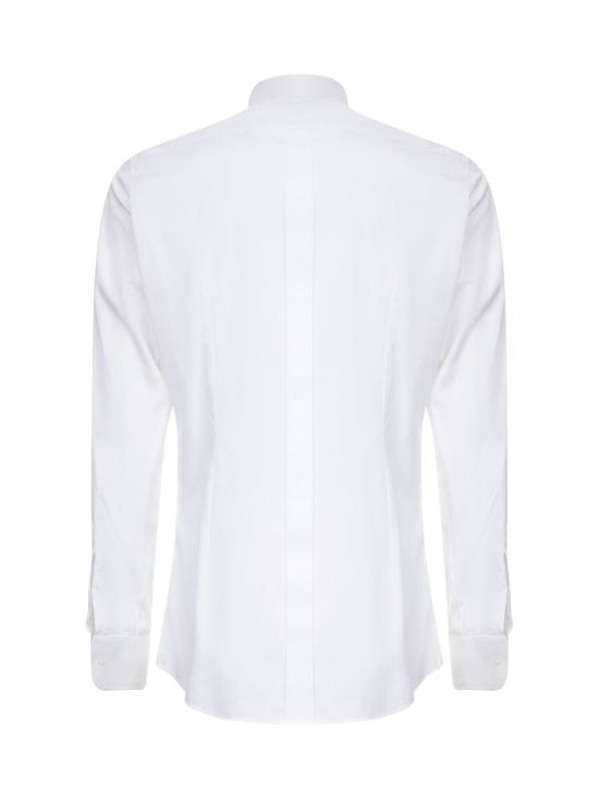 26FW 돌체앤가바나 코튼 포플린 골드 핏 턱시도 셔츠 G5EN5TFU5U8W0800 WHITE - DOLCE & GABBANA