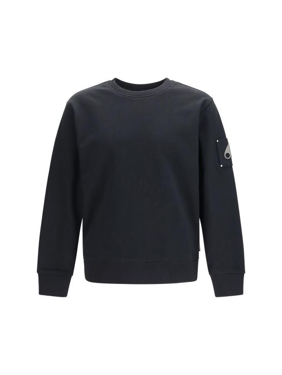 26FW 무스너클 하츠필드 크루넥 스웨트 셔츠 M35MS706 BLACK
