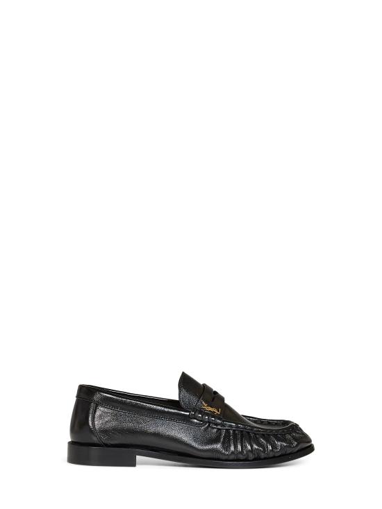 26FW 생로랑 소프트 샤이니 레더 로퍼 818908AA00K1000 BLACK