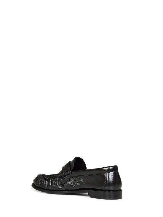 26FW 생로랑 소프트 샤이니 레더 로퍼 818908AA00K1000 BLACK - SAINT LAURENT