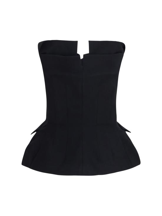 26FW 마그다뷰트림 바디수트 티셔츠 145726 BLACK