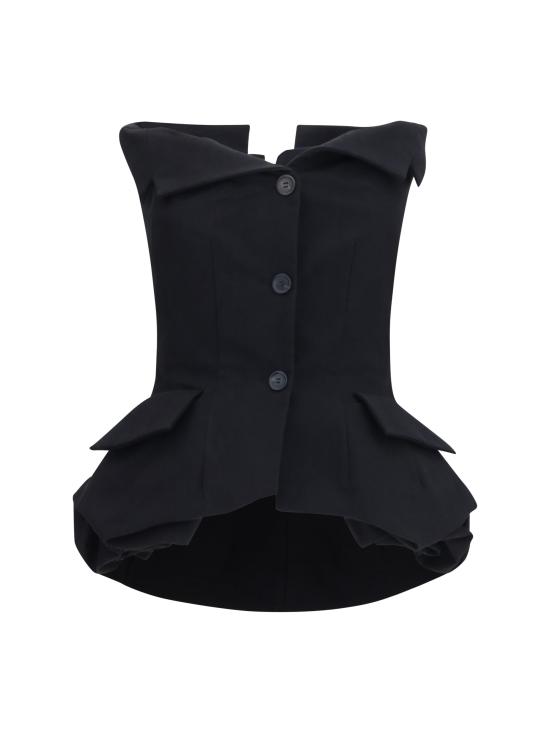 26FW 마그다뷰트림 바디수트 티셔츠 145726 BLACK - MAGDA BUTRYM