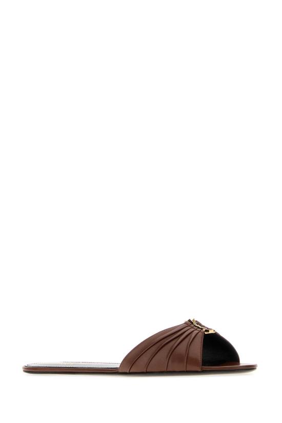 26FW 생로랑 뮬/슬리퍼 869658AADF0 2603 Brown - SAINT LAURENT