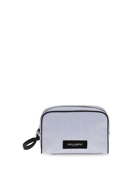 26SS 돌체앤가바나 Calfskin and striped poplin 핸드백 BM2500A0390 BLUE - DOLCE & GABBANA