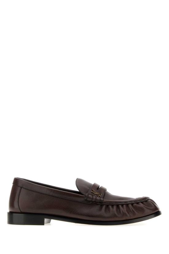 26FW 생로랑 매트 레더 서플 르 로퍼 83947125VAA 2128 Brown