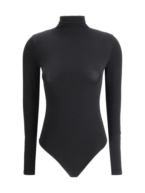 26FW 월포드 바디수트 티셔츠 75084 BLACK - WOLFORD