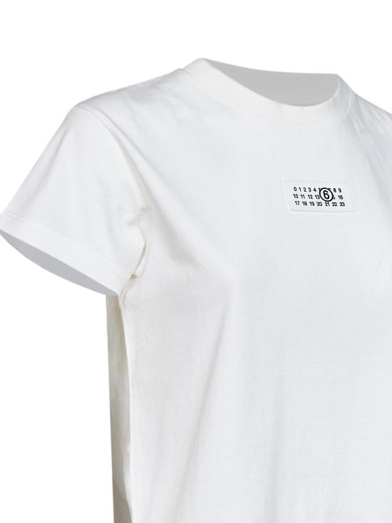 26FW MM6 메종마르지엘라 뉴메릭 코튼 저지 티셔츠 S52GC0327M20258101 WHITE - MM6 MAISON MARGIELA