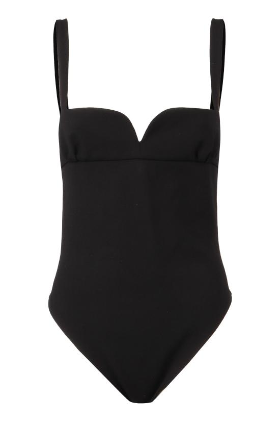  마그다뷰트림 바디수트 티셔츠 162723 BLACK